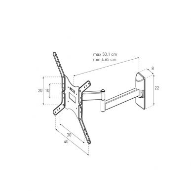 Настенное крепление для ТВ Sonorous SUREFIX 521